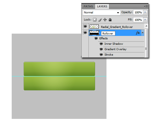 Creating the rollover state shape